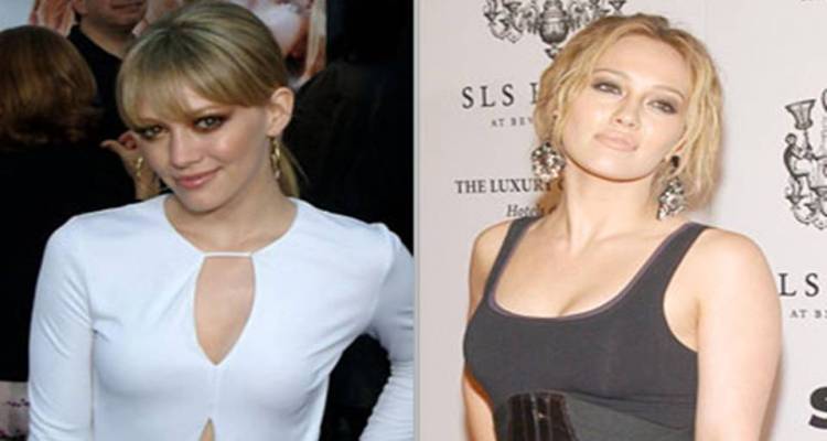 Hilary Duff Before And After Breast Implants